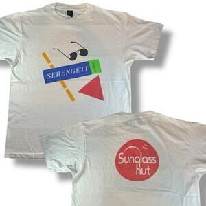 Vintage Serengeti Eyewear Sunglass Hut Promo Shirt‎ Size L